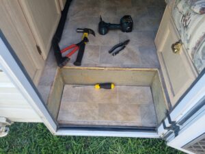 Caravan foot step 1